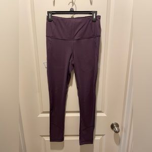 Yogalicious purple mesh leg leggings